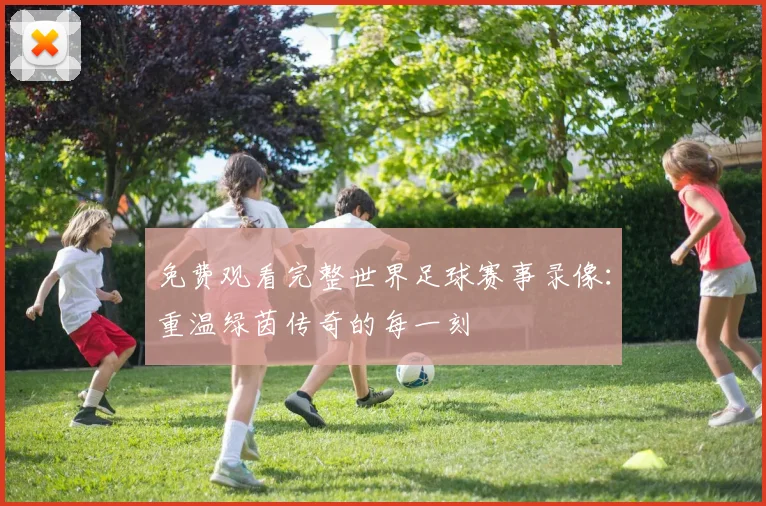 免费观看完整世界足球赛事录像：重温绿茵传奇的每一刻